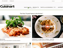 Tablet Screenshot of cuisinart.ca